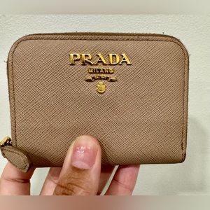 !!CARD HOLDER!! Prada Zip Card Holder